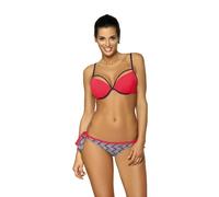 KDMD Women's Padded Push Up Brazilian Two Piece Swimsuit Style 116471 in Red | Size: Small KDMD Red S