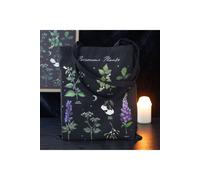 KDMD Women's Poisonous Plants Polycotton Tote Bag for Shopping & Casual Use in Black KDMD Black