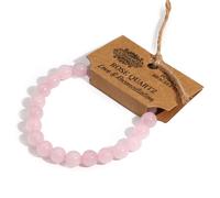 KDMD Women's Power Bracelet - Rose Quartz in Pink KDMD Pink One Size
