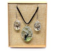 KDMD Women's Pressed Flowers - Tree of Life set - White KDMD White One Size