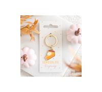 KDMD Women's Pumpkin Pie Dessert Keyring Charm for Autumn Keys in Orange KDMD Orange One Size