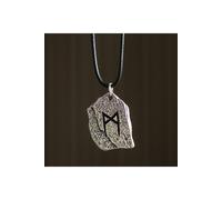 KDMD Women's Rune of Transformation Viking Necklace - Growth & Self-Discovery in Silver KDMD Silver One Size