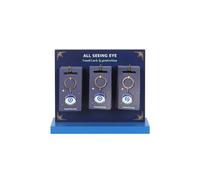 KDMD Women's Set of 24 All Seeing Eye Keyrings on Display in Blue KDMD Blue One Size