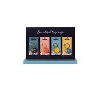 KDMD Women's Set of 24 Bee-utiful Keyrings on Display in Red KDMD Red One Size