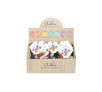 KDMD Women's Set of 24 Chakra Crystal Chip Bracelets in Display Box in Red KDMD Red One Size