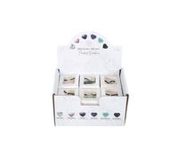 KDMD Women's Set of 24 Healing Heart Crystal Necklaces in Display in Black KDMD Black One Size