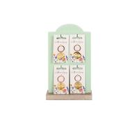 KDMD Women's Set of 24 Wildflower Keyrings on Display in Gold KDMD Gold One Size