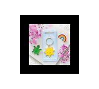 KDMD Women's Shine Bright Sun Enamel Keyring Pocket Sunshine in Yellow KDMD Yellow One Size