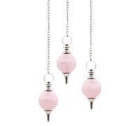 KDMD Women's Sphere Pendulums - Rose Quartz in Pink KDMD Pink One Size