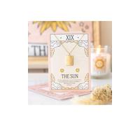 KDMD Women's Sun Tarot Necklace on Greeting Card-Gold-Tone Pendant Gift in Gold KDMD Gold One Size