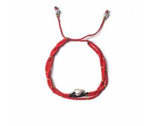 KDMD Women's Temple String Bracelet - Unconditional Love in Red KDMD Red One Size