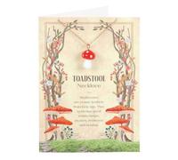 KDMD Women's Toadstool Charm Necklace Card KDMD Multicolor One Size