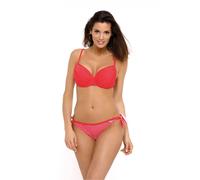 KDMD Women's Two Piece Check Swimsuit with Tie Panties in Red | Size: Small KDMD Red S