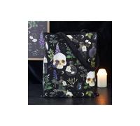 KDMD Women's Venom & Vines Gothic Botanical Print Polycotton Tote Bag in Black KDMD Black