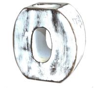 KDMD Wooden Birthday Numbers - No.0 in White KDMD White