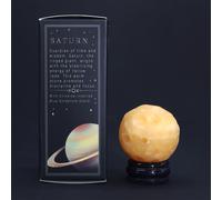 KDMD Yellow Jade Planet on a Sola Goldstone Stand (SATURN) KDMD Yellow