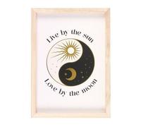 KDMD Yin Yang Framed Wall Art Print in Cream KDMD Cream