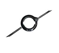 KDNWQF Car Emblem for Volvo XC40 2022-, Chrome Plastic Emblem, Black, Front and Rear Trunk Logo, Easy Install, Anti-Wear, Heat-Resistant