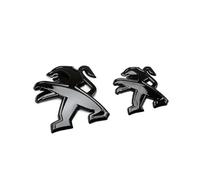 KDNWQF Car emblem logo badge for Peugeot 208 II 2023-, Car Emblems Badge Hood Trunk Emblem Front Grille Replacement Emblem Front and Rear Trunk Logo Car Accessories