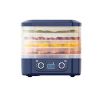 Kdouehg 5 Layer Smart Electric Food Dryer 360° Hot Air Circulation Drying Intelligent Timing Function Dried Fruit Machine Food Drying Machine for Dry Beef Jerky Meat Fish Tea B UK Plug