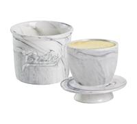 Kdouehg Butter Crock for Counter with Water, Butter Keeper for Spreadable Butter Ceramic Butter Dish with Lid for Countertop B