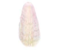 Kdouehg Colorful Rainbow Wig European & American Long Wavy Wigs Cute Girl Daily Cosplay Wig Easy to Use