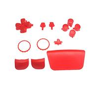 Kdouehg Controller Button Joystick Key Replacement Shell Case Cover Cap Gamepad Handle Accessories Red