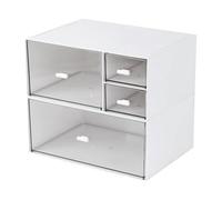 Kdouehg Desk Organizer with Drawers, Makeup Organizer Desktop Storage Box for Nail Polish, Jewelry Boxes, Fine Workmanship