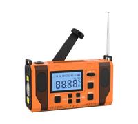 Kdouehg Emergency Weather Radio, 10000MAh Weather Alert Radio Solar Charging, Hand Crank & USB, AM/FM Radio, Easy to Use Fine Workmanship