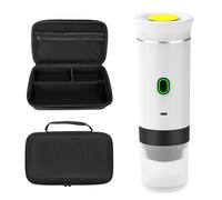 Kdouehg Portable Electric Espresso Machine with Travel Bag Mini Travel Coffee Maker Self-Heating Car Espresso Maker E