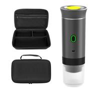 Kdouehg Portable Electric Espresso Machine with Travel Bag Mini Travel Coffee Maker Self-Heating Car Espresso Maker D