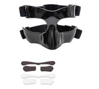 Kdouehg Sports Face Guard, Nose Guard for Broken Nose, Basketball Football Softball Training Face Protect Shield, Easy Install Easy to Use Black Open