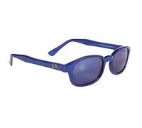 KD's 20122 Blue Sports and Bikers Sunglasses - Men & Women - Fits Under Motorcycle Helmet - UV400 Blue Mirror Lenses - Worn by Jax Teller SAMCRO Sons of Anarchy, Glacier Blue, Large