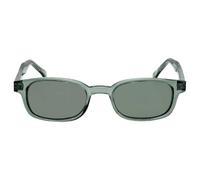 KD's X Sunglasses 11269 - Translucent Green Frame - Polarized Green Lens - XL, Green, grande taille