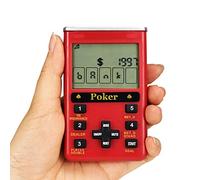 KDSbnk Handheld Poker Game for Adults 7 in 1 Casino Game (Red Plastic)