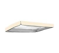 KDTRKH Garden Swing Seat Canopy Replacement, Swing Canopy Cover 3 Seater, Waterproof Swing Chair Top Cover Roof Sun Shade Sun Lounger for Outdoor, UV Resistent,Beige,191 * 120 * 18/23cm