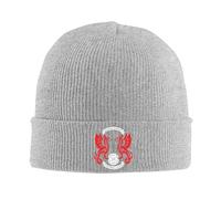 Kdvosbmd Winter Knitted Beanie Hat for Leyton Orient Gray Cap Soft Acrylic Wool Blend, Stretchable Warm Unisex Hats