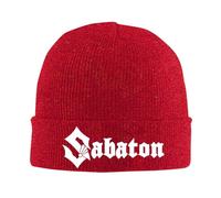 Kdvosbmd Winter Knitted Beanie Hat for Sabaton A Red Cap Soft Acrylic Wool Blend, Stretchable Warm Unisex Hats