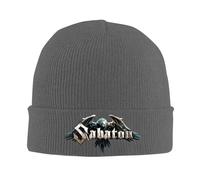 Kdvosbmd Winter Knitted Beanie Hat for Sabaton C Deep Heather Cap Soft Acrylic Wool Blend, Stretchable Warm Unisex Hats