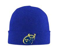 Kdvosbmd Winter Knitted Beanie Hat for The Munster Rugby Logo Blue Cap Soft Acrylic Wool Blend, Stretchable Warm Unisex Hats