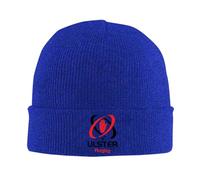 Kdvosbmd Winter Knitted Beanie Hat for Ulster Rugby IRFU Logo Blue Cap Soft Acrylic Wool Blend, Stretchable Warm Unisex Hats