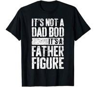 kdw Mens It's Not A Dad BOD It's A Father Figure T-Shirt T-Shirt Vintage Men Gift. M Black