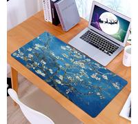 KDWJS Gaming Mouse Pad Mouse Mat - 35.5 x 16 in - XXL mousepad - Table mat large size - improved precision and speed - Reviews about puzzle Eurographics flowering almond branches