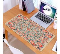 KDWJS Gaming Mouse Pad Mouse Mat - 35.5 x 16 in - XXL mousepad - Table mat large size - improved precision and speed - Paisley,Arabesque Floral Ornate Pattern Cultural Folk Persian Middle Eastern,Ora