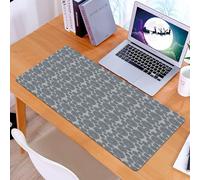 KDWJS Gaming Mouse Pad Mouse Mat - 35.5 x 16 in - XXL mousepad - Table mat large size - improved precision and speed - Grey Blue,Traditional African Folklore Inspired Spiral Do