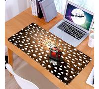 KDWJS Gaming Mouse Pad Mouse Mat - 35.5 x 16 in - XXL mousepad - Table mat large size - improved precision and speed - Islam - Hanging lanterns, traditional red lanterns and Islam, Islamic and Hangin