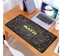 KDWJS Gaming Mouse Pad Mouse Mat - 35.5 x 16 in - XXL mousepad - Table mat large size - improved precision and speed - Mathematics classroom decor, dark chalkboard word math