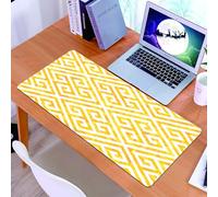 KDWJS Gaming Mouse Pad Mouse Mat - 35.5 x 16 in - XXL mousepad - Table mat large size - improved precision and speed - Premier Prints IndoorOutdoor Towers Citrus Yellow Premier prints