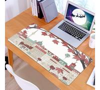 KDWJS Gaming Mouse Pad Mouse Mat - 35.5 x 16 in - XXL mousepad - Table mat large size - improved precision and speed - Hello Autumn in Berlin - hand drawn colorful of the city with TV tower city hall