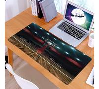 KDWJS Gaming Mouse Pad Mouse Mat - 35.5 x 16 in - XXL mousepad - Table mat large size - improved precision and speed - Basketball court. Sport arena. 3d render background. unfocus in long shot distan
